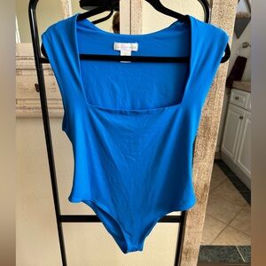 House of Harlow 1960 Vibrant Blue Bodysuit